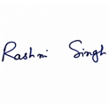 Official signature of Ms. Rashmi Singh, Director of Technoglobe Siliguri