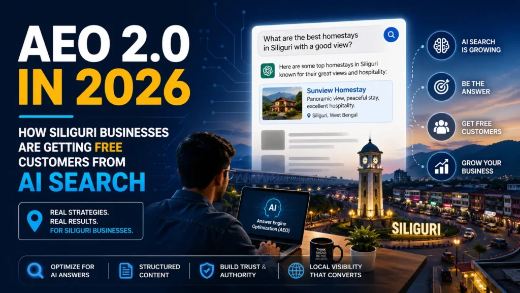 AEO 2.0 in 2026: How Siliguri businesses are getting free customers from AI Search.